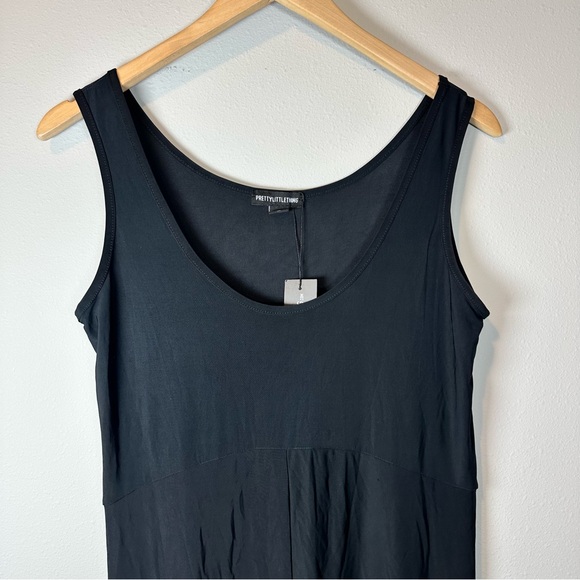 PrettyLittleThing Women's Black Slinky Maternity Jumpsuit Bumpsuit Lounge Cozy - Picture 3 of 10